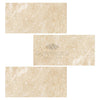 Ivory (Light) Travertine 12X24 (Cross - Cut) Filled and Honed - SurfacesGalore