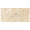 Ivory (Light) Travertine 12X24 (Cross - Cut) Filled and Honed - SurfacesGalore