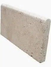 Ivory (Light) Travertine 12X24 Pool - Coping Tumbled - SurfacesGalore3 cm