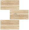 Ivory (Light) Travertine 12X24 (Vein - Cut) Filled and Honed - SurfacesGalore