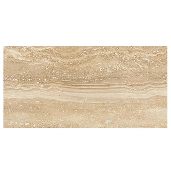 Ivory (Light) Travertine 12X24 (Vein-Cut) Filled and Polished