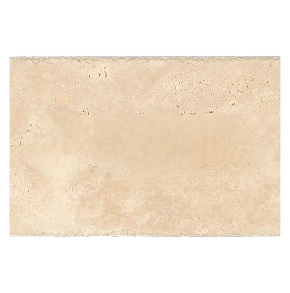 Ivory (Light) Travertine 16X24 (Cross-Cut) Unfilled, Brushed and Chiseled