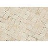 Ivory (Light) Travertine 1X1 Mosaic Split - Faced - SurfacesGalore