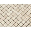 Ivory (Light) Travertine 1X1 Mosaic Tumbled - SurfacesGalore