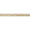 Ivory (Light) Travertine 1X12 Diamond Rope Liner Honed - SurfacesGalore