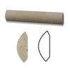 Ivory (Light) Travertine 1X6 Quarter - Round Trim Liner Honed - SurfacesGalore