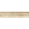 Ivory (Light) Travertine 2 1/2X12 Crown Molding Liner Honed - SurfacesGalore