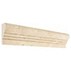 Ivory (Light) Travertine 2 1/2X12 OG - 2 (Double - Step Chair Rail Trim) Liner Honed - SurfacesGalore