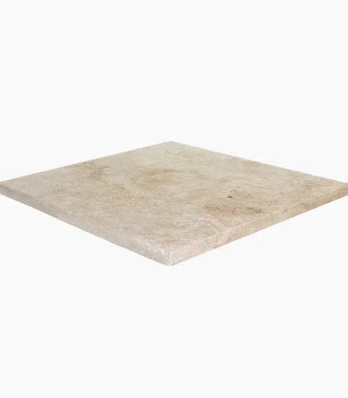 Ivory (Light) Travertine 24X24 3 cm Paver Tumbled - SurfacesGalore