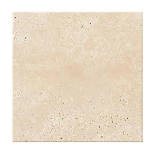 Ivory (Light) Travertine 4X4 (Cross-Cut) Tumbled