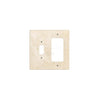 Ivory (Light) Travertine TOGGLE - ROCKER Switch Wall Plate/Cover Plate/Switch Plate