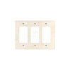 Ivory (Light) Travertine Triple ROCKER Switch Wall Plate/Cover Plate/Switch Plate