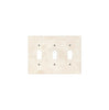 Ivory (Light) Travertine Triple TOGGLE Switch Wall Plate/Cover Plate/Switch Plate