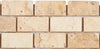 La Travonya Travertine 1X2 Brick Mosaic Filled and Honed - SurfacesGalore