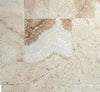 La Travonya Travertine 4 pcs Versailles Pattern/ French Pattern Set Unfilled/ Brushed and Chiseled Edge - SurfacesGalore