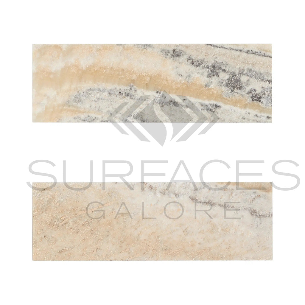 La Travonya Travertine 4X12 Filled and Honed - SurfacesGalore