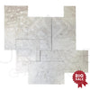 Macchiato Cream Beige (Botticino) Marble 4 Pcs Versailles French Pattern Set Brushed and Straight 416 Sq.Ft. - Discounted, Marble/Travertine Clearance Sale - SurfacesGalore