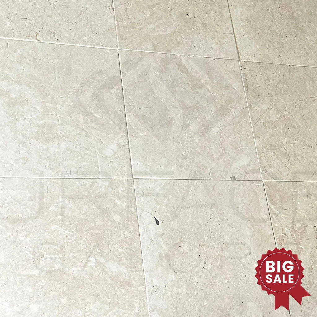 Macchiato Cream (Botticino) Beige Marble 16X16 Brushed and Straight 284 Sq.Ft. - Discounted, Marble/Travertine Clearance Sale - SurfacesGalore