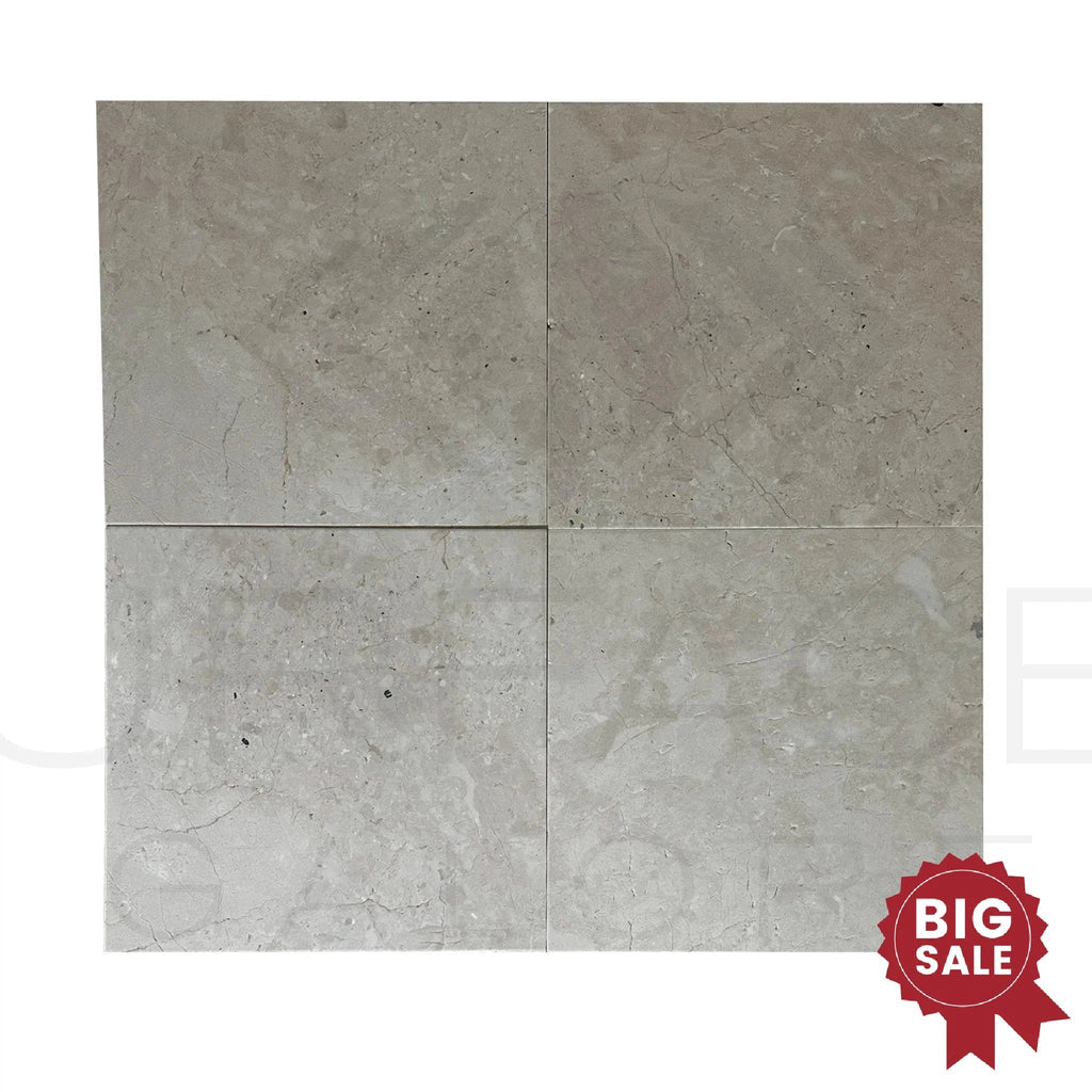 Macchiato Cream (Botticino) Beige Marble 16X16 Brushed and Straight 284 Sq.Ft. - Discounted, Marble/Travertine Clearance Sale - SurfacesGalore