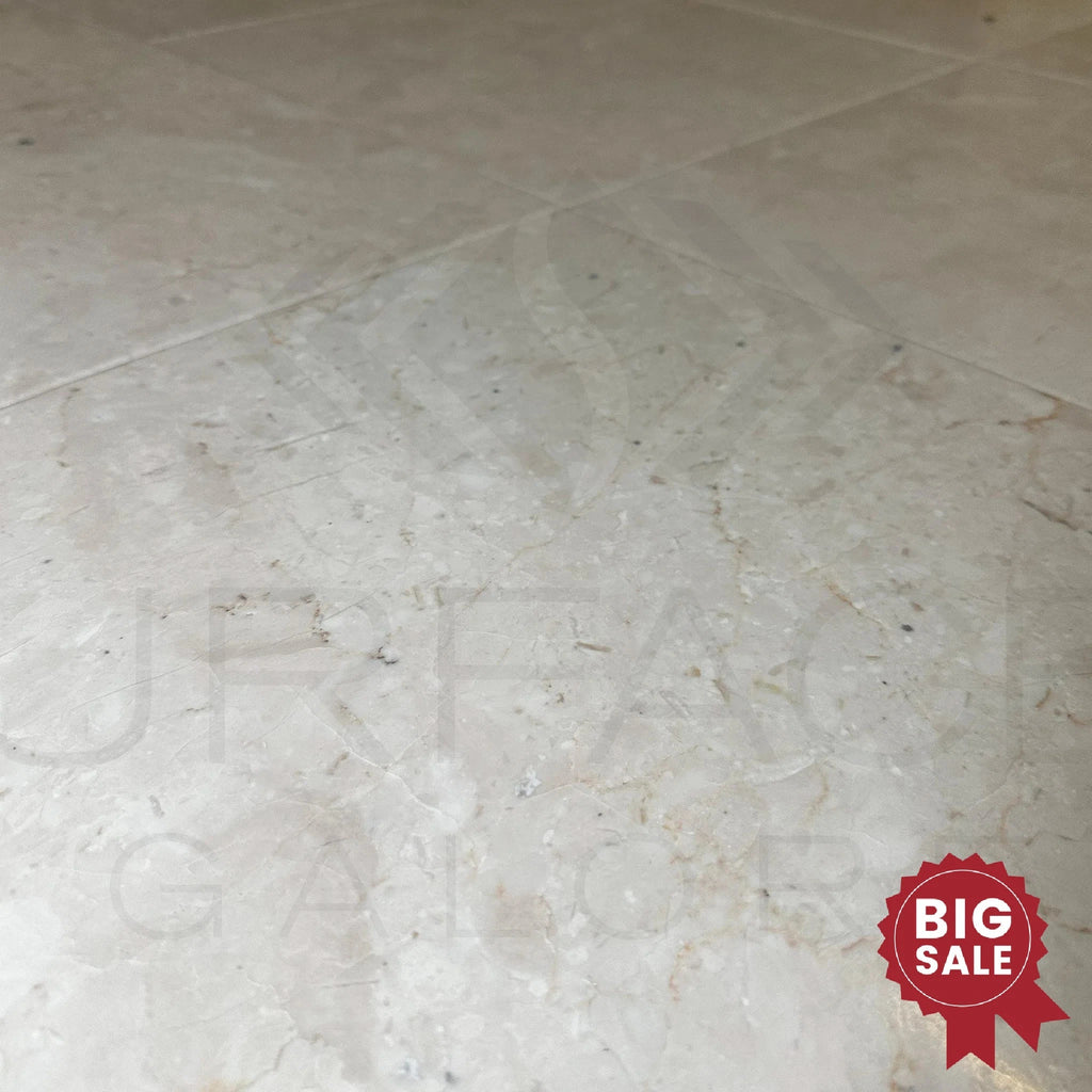 Macchiato Cream (Botticino) Beige Marble 16X16 Brushed and Straight 284 Sq.Ft. - Discounted, Marble/Travertine Clearance Sale - SurfacesGalore