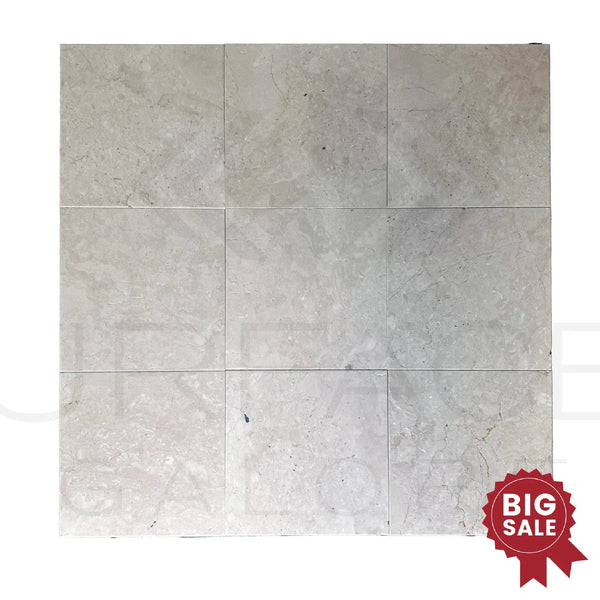 Macchiato Cream (Botticino) Beige Marble 16X16 Brushed and Straight 284 Sq.Ft. - Discounted, Marble/Travertine Clearance Sale - SurfacesGalore