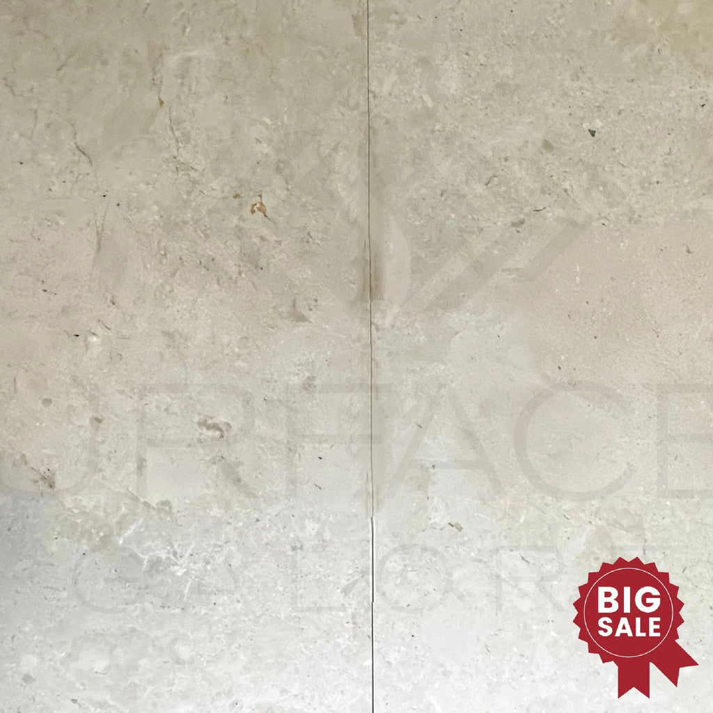 Macchiato Cream (Botticino) Beige Marble 16X24 Brushed and Straight 426 Sq.Ft. - Discounted, Marble/Travertine Clearance Sale - SurfacesGalore