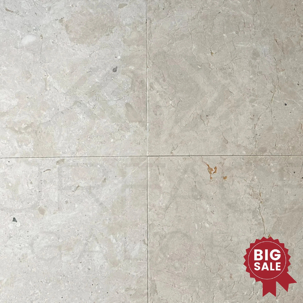 Macchiato Cream (Botticino) Beige Marble 16X24 Brushed and Straight 426 Sq.Ft. - Discounted, Marble/Travertine Clearance Sale - SurfacesGalore