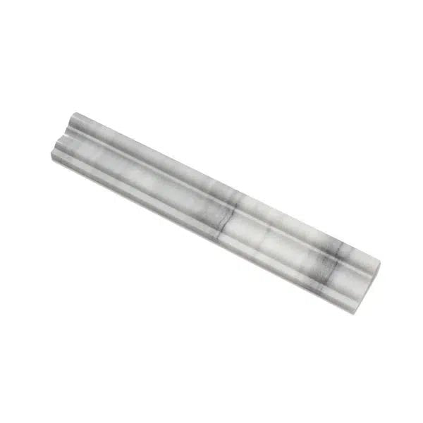 Mink/Equator(Zebra) Premium Marble 2X12 Milano Molding Liner Polished - SurfacesGalore