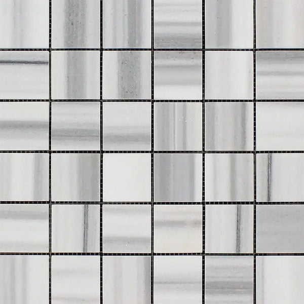 Mink/Equator(Zebra) Premium Marble 2X2 Mosaic Tile Polished - SurfacesGalore