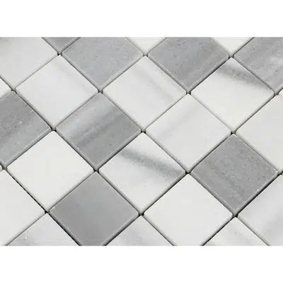 Mink/Equator(Zebra) Premium Marble 2X2 Mosaic Tile Polished - SurfacesGalore