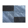 Bardiglio Nuvolato 12X12 and Nero Marquina 6X12 Set