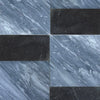 Bardiglio Nuvolato 12X12 and Nero Marquina 6X12 Set