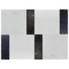 Bianco Dolomite 12X12 and Nero Marquina 4X12 Set