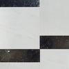 Bianco Dolomite 12X12 and Nero Marquina 4X12 Set