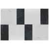 Bianco Dolomite 12X12 and Nero Marquina 6X12 Set