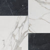 Calacatta Gold 12X12 and Nero Marquina 6X12 Set