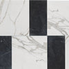 Calacatta Gold 12X12 and Nero Marquina 6X12 Set