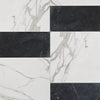 Calacatta Gold 12X12 and Nero Marquina 6X12 Set