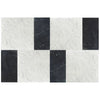 Carrara White 12X12 and Nero Marquina 6X12 Set