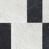 Carrara White 12X12 and Nero Marquina 6X12 Set