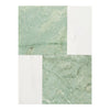 Ming Green 12X12 and Bianco Dolomite 6X12 Set