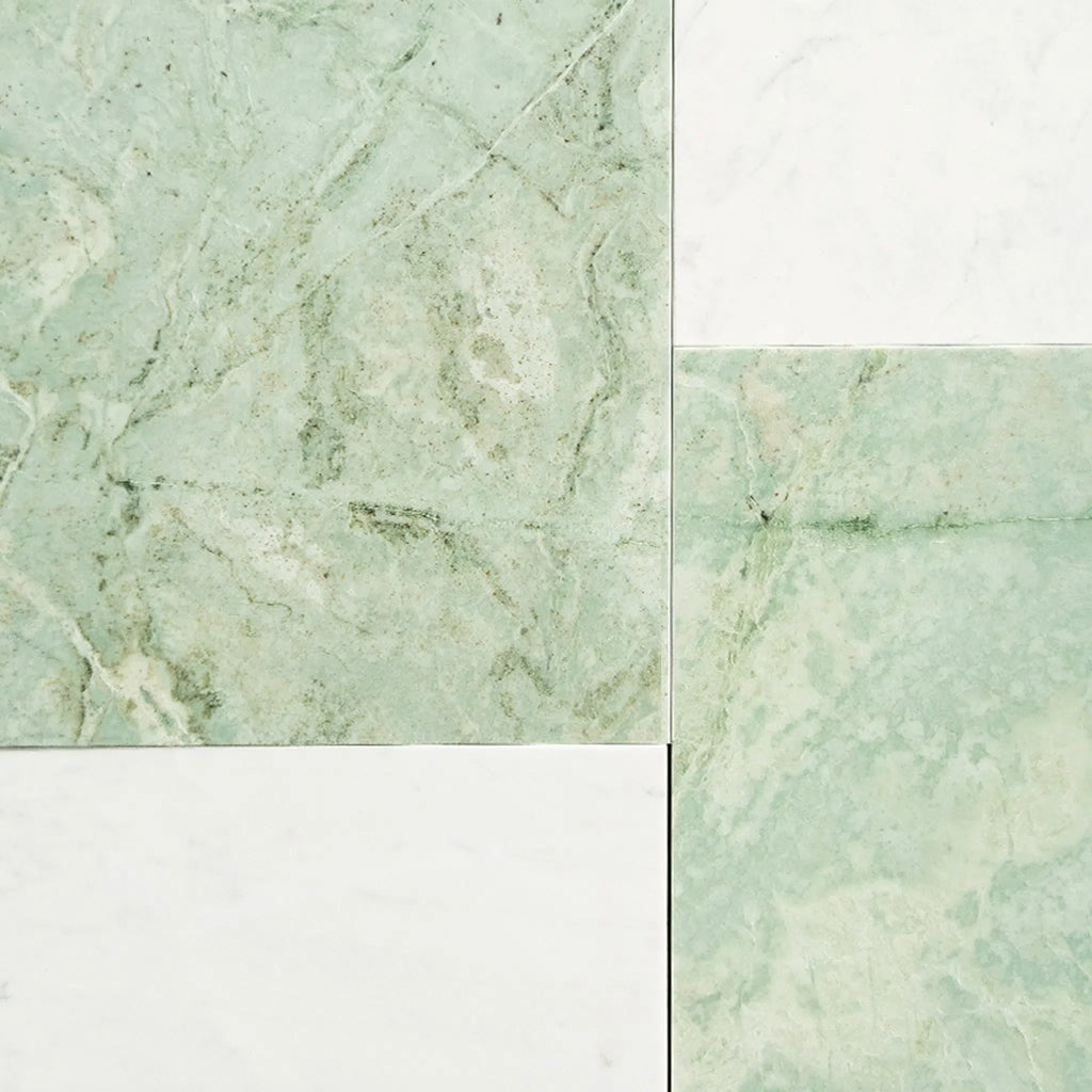 Ming Green 12X12 and Carrara White 6X12 Set