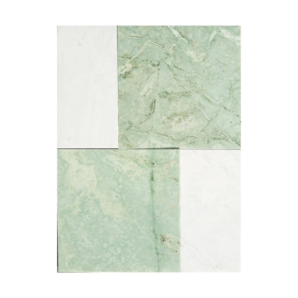 Ming Green 12X12 and Carrara White 6X12 Set