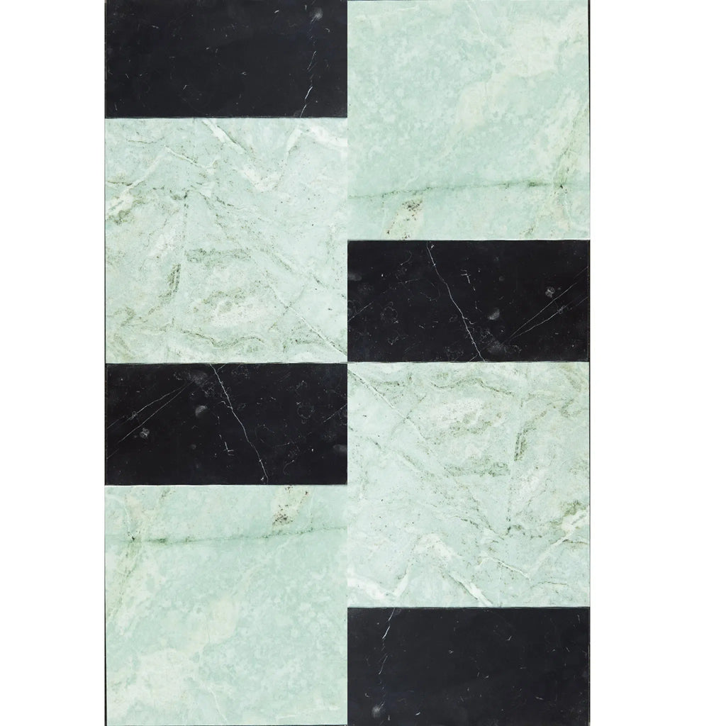 Ming Green 12X12 and Nero Marquina 6X12 Set