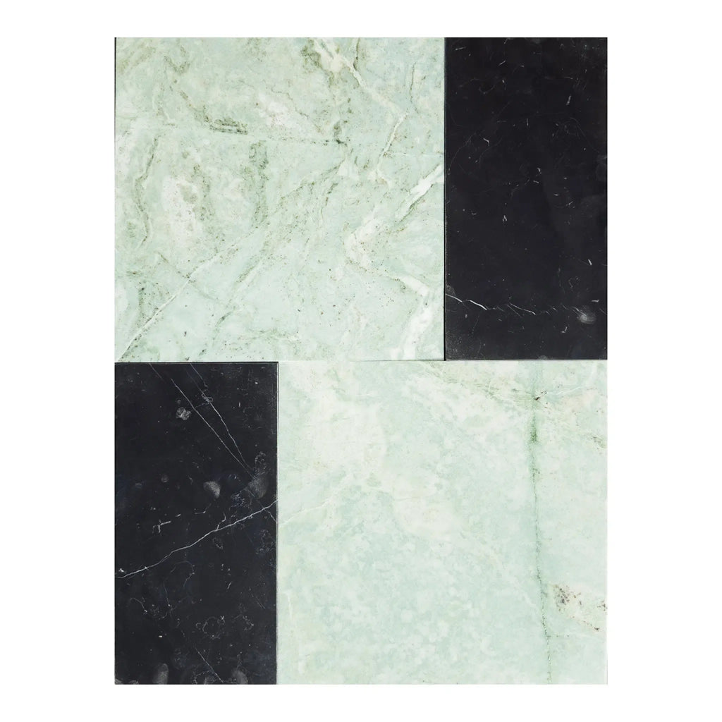 Ming Green 12X12 and Nero Marquina 6X12 Set