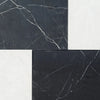 Nero Marquina 12X12 and Carrara White 6X12 Set