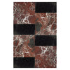 Rosso Levanto 12X12 and Nero Marquina 6X12 Set