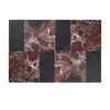 Rosso Levanto 12X12 and Nero Marquina 6X12 Set