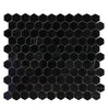 Nero Marquina/Black 1X1 Hexagon Marble Mosaic Polished - Honed - SurfacesGalorePolished