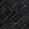 Nero Marquina/Black 1X4 Herringbone Marble Mosaic Polished - Honed - SurfacesGalorePolished